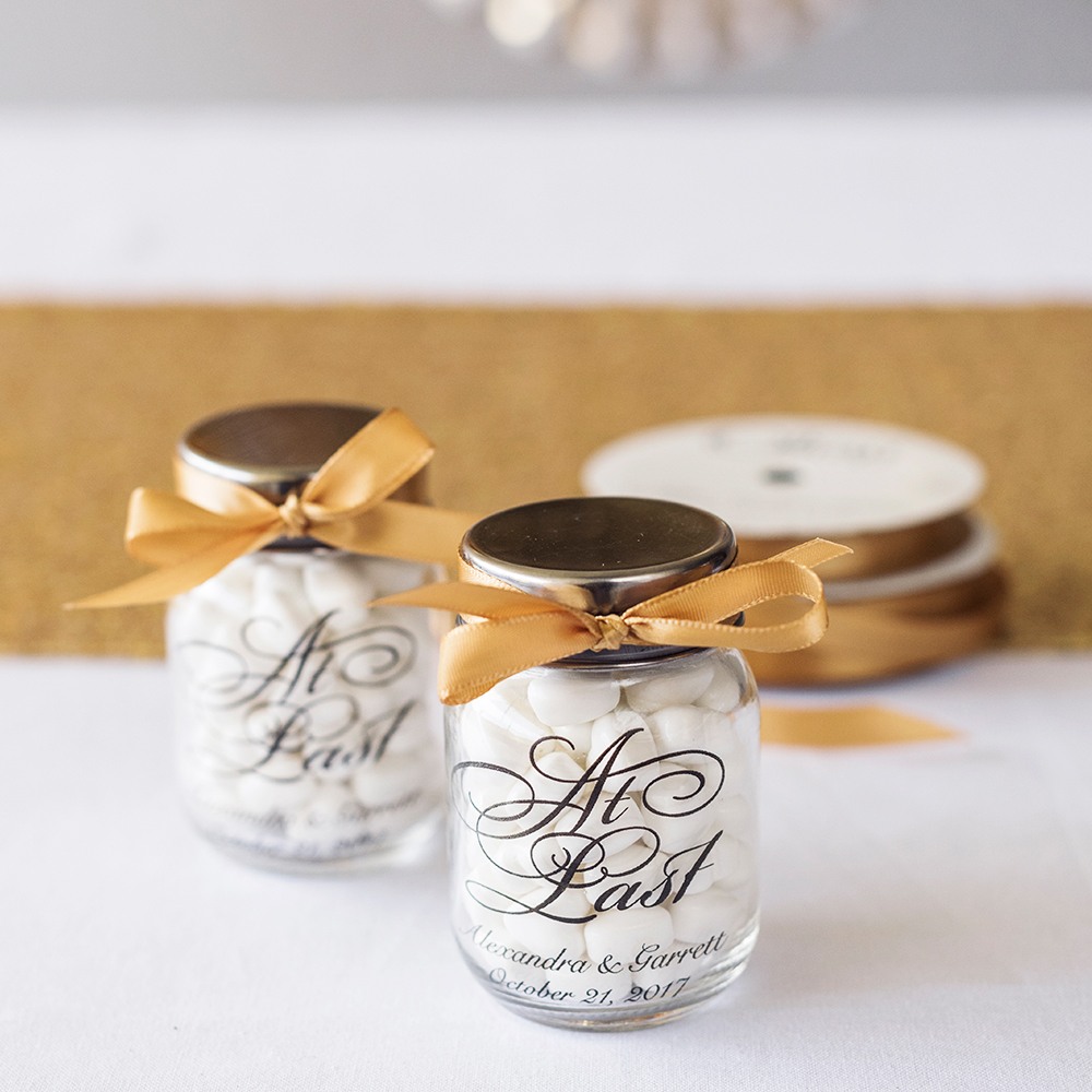 Personalized At Last Mini Mason Jars