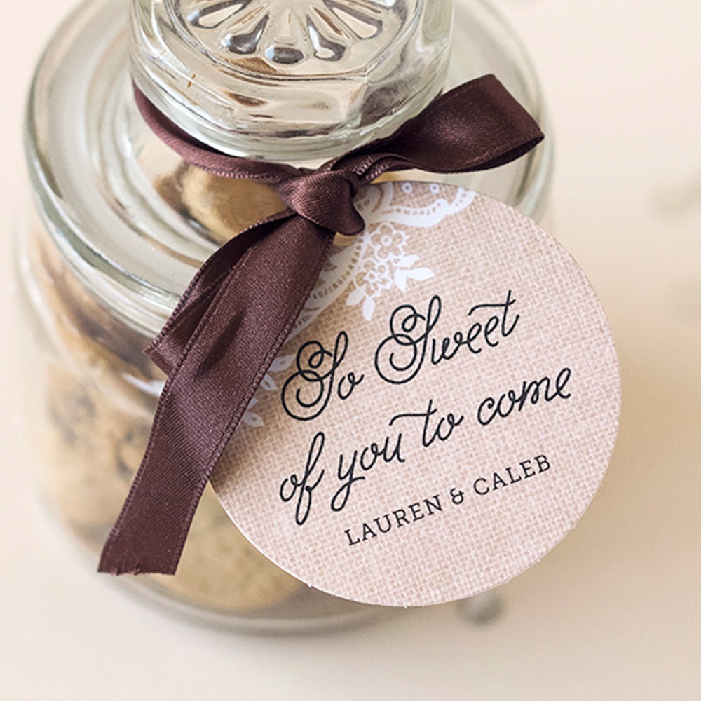 Personalized Round Wedding Tags