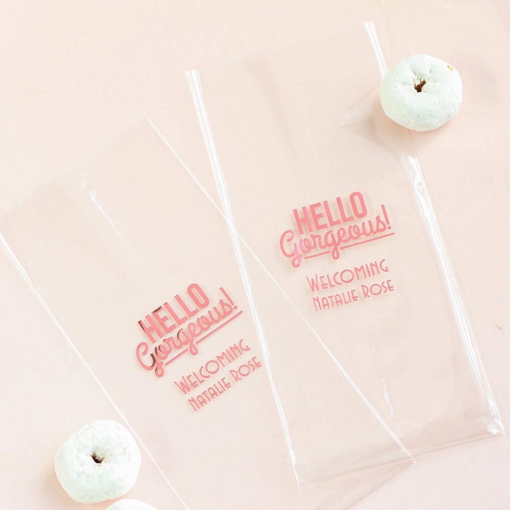 Personalized Baby Shower Cellophane Bags