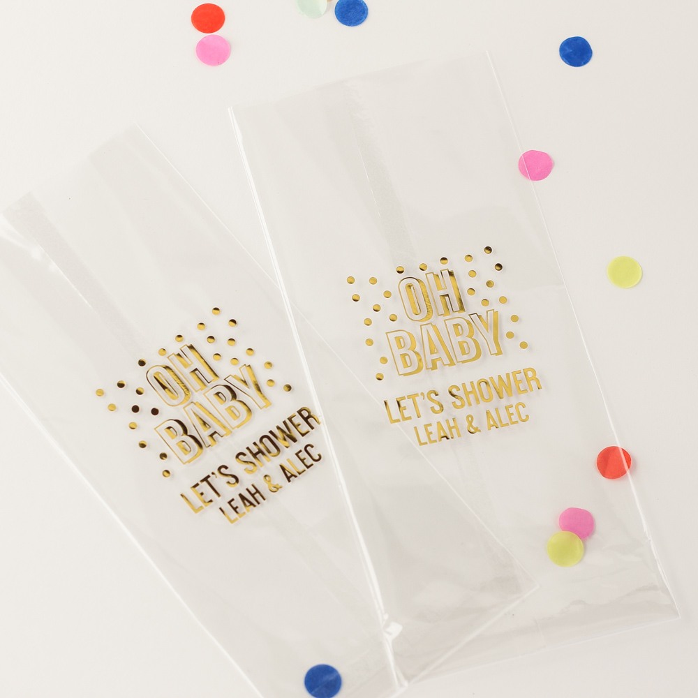 Personalized Oh Baby Cellophane Bag