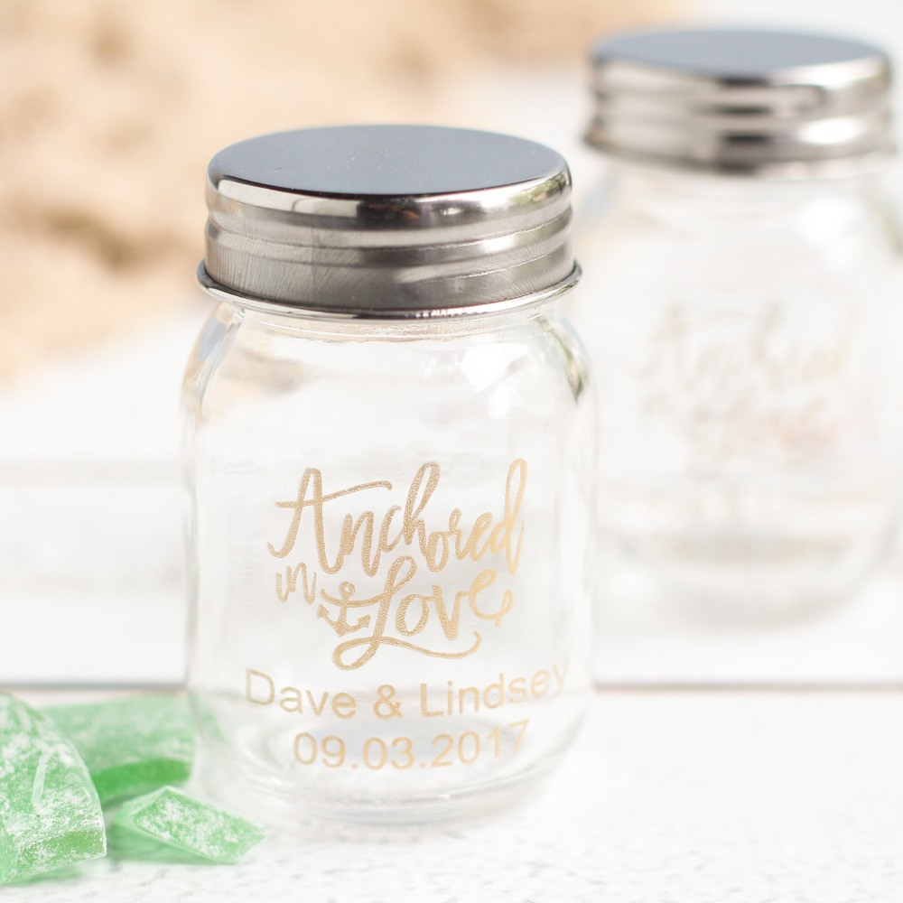 Printed Mini Mason Jars