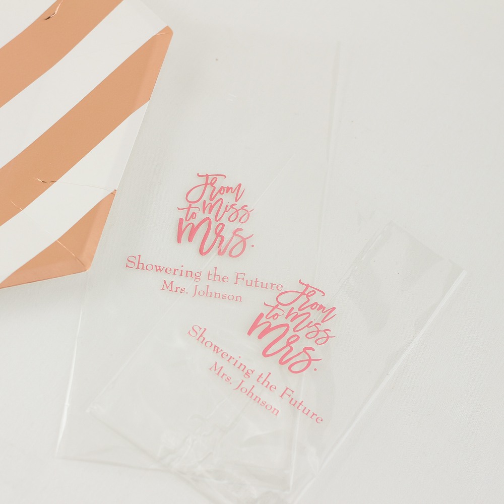 Personalized Wedding Cellophane Bags