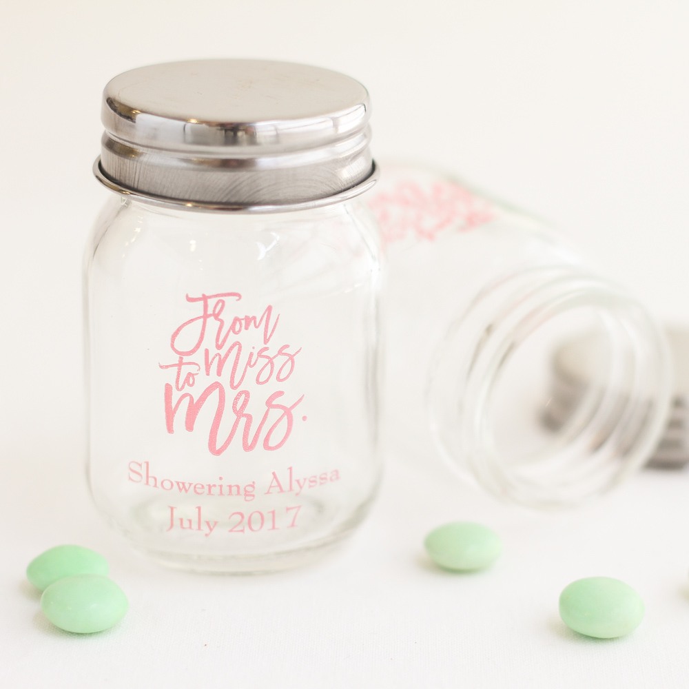 Printed Mini Mason Jars