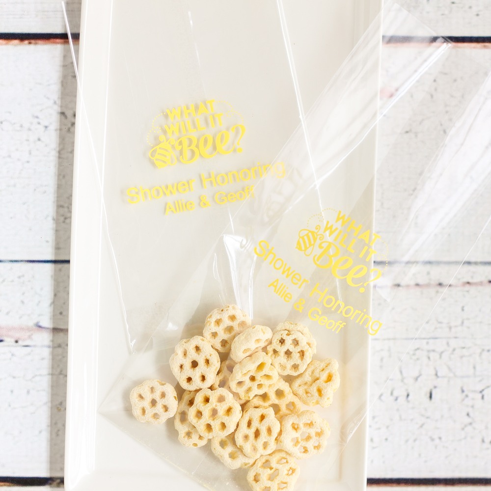 Personalized Bee Cellophane Bag