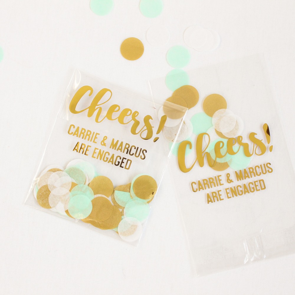 Cheers Design Personalized Cellophane Bags