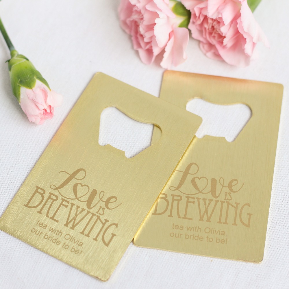 Personalized Credit Card Bottle Opener Favors 7863