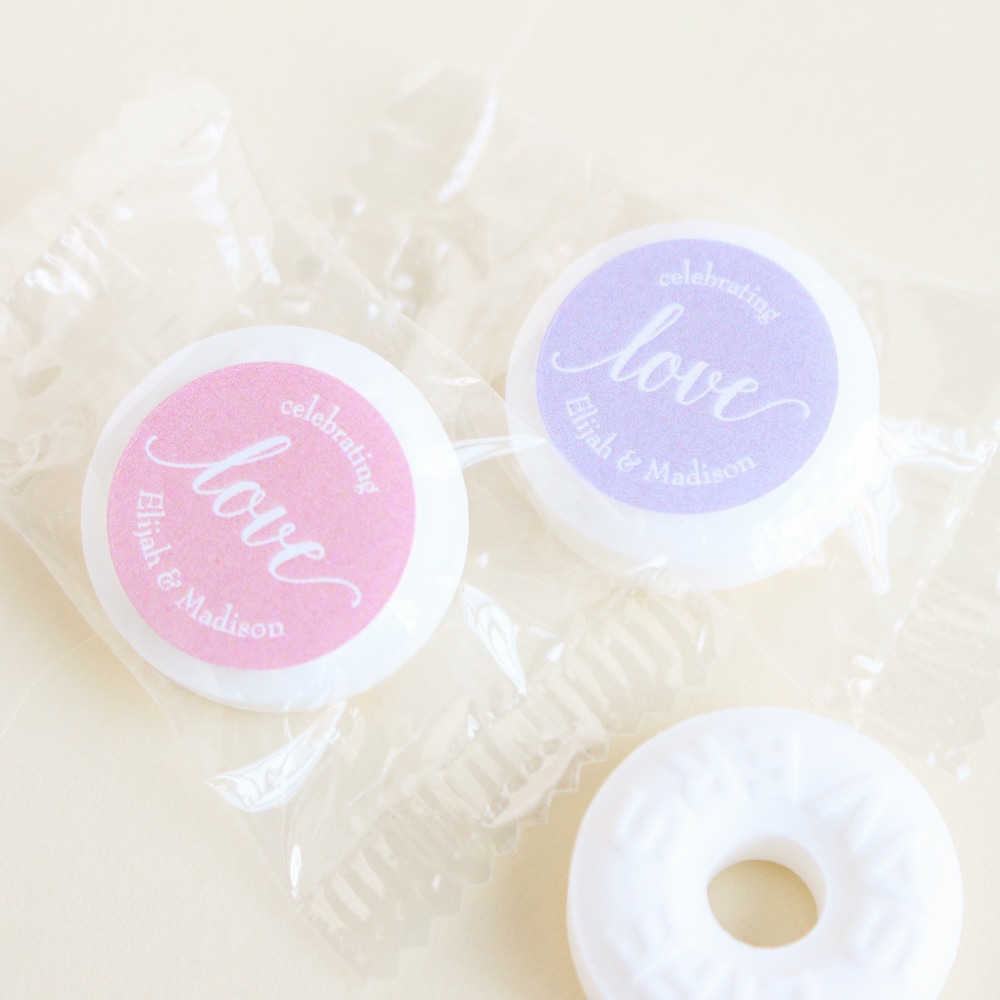 Personalized Love WEdding LIfe Savers Candies