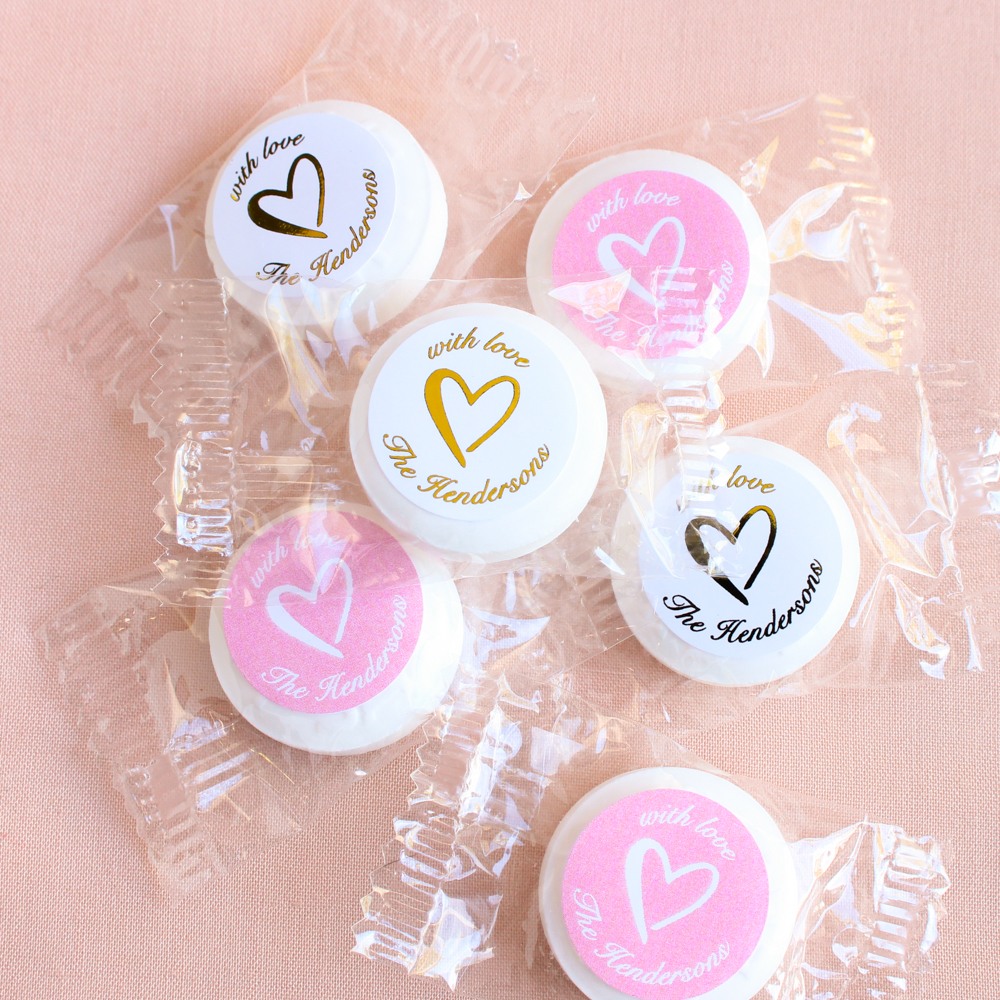 Personalized Heart Life Saver Candies