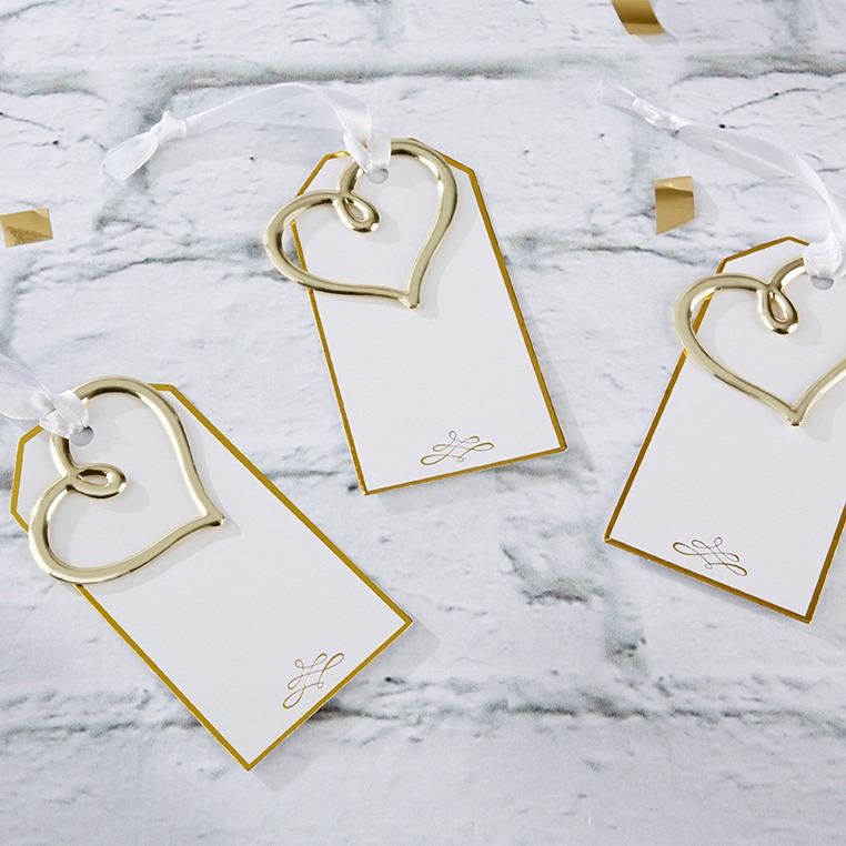 Gold Heart Escort Cards 10030