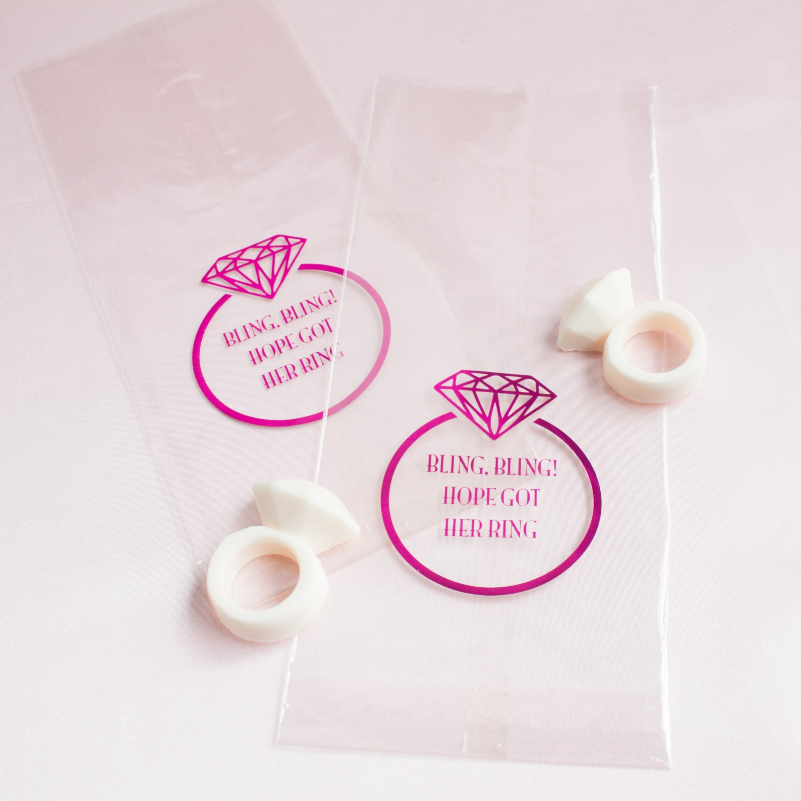 Personalized Ring Cellophane Bags