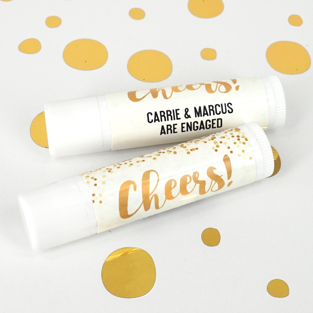 Personalized Cheers Lip Balm