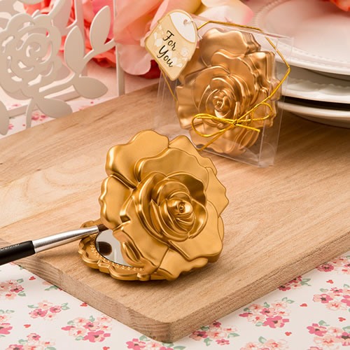 Rose Compact Mirror Favor