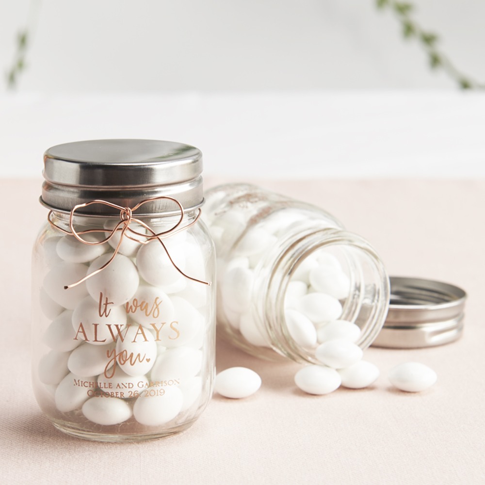 Printed Mini It Was Always You Mason Jars