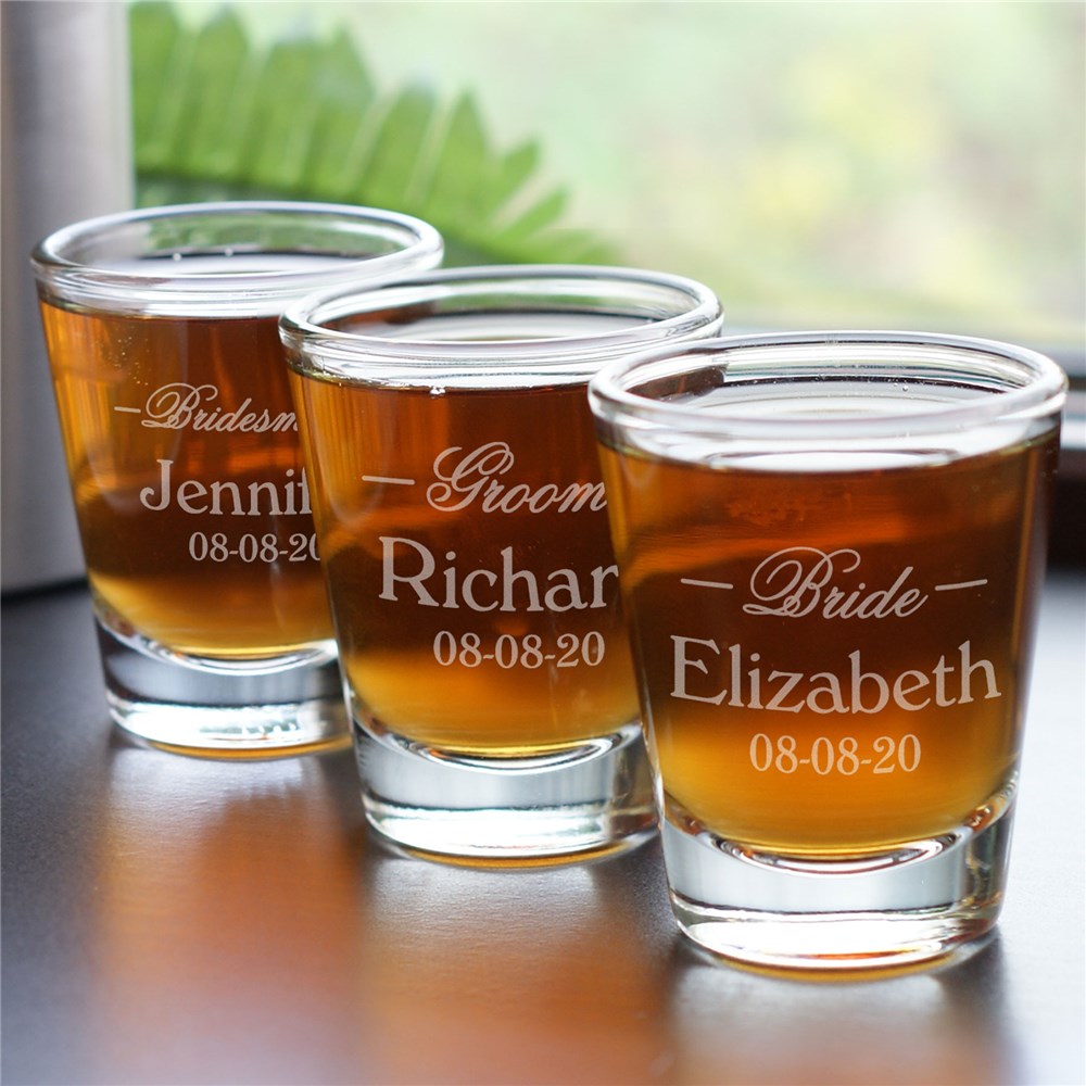 Personalized Wedding Shot Glass 233385