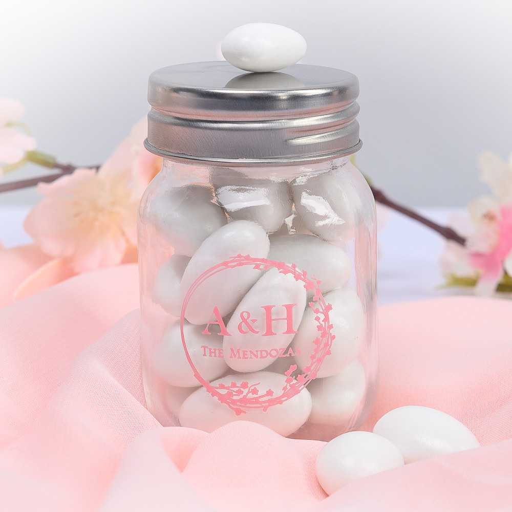 Printed Cherry Blossom Mini Mason Jars