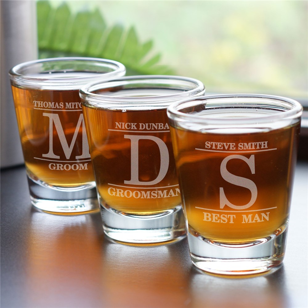 Engraved Groomsmen Shot Glass 277275