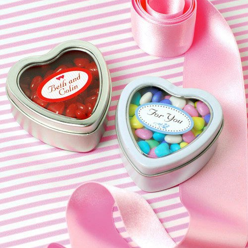 Heart Shaped Favor Tins 1162