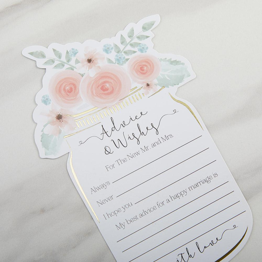 Wedding Mason Jar Advice Cards 