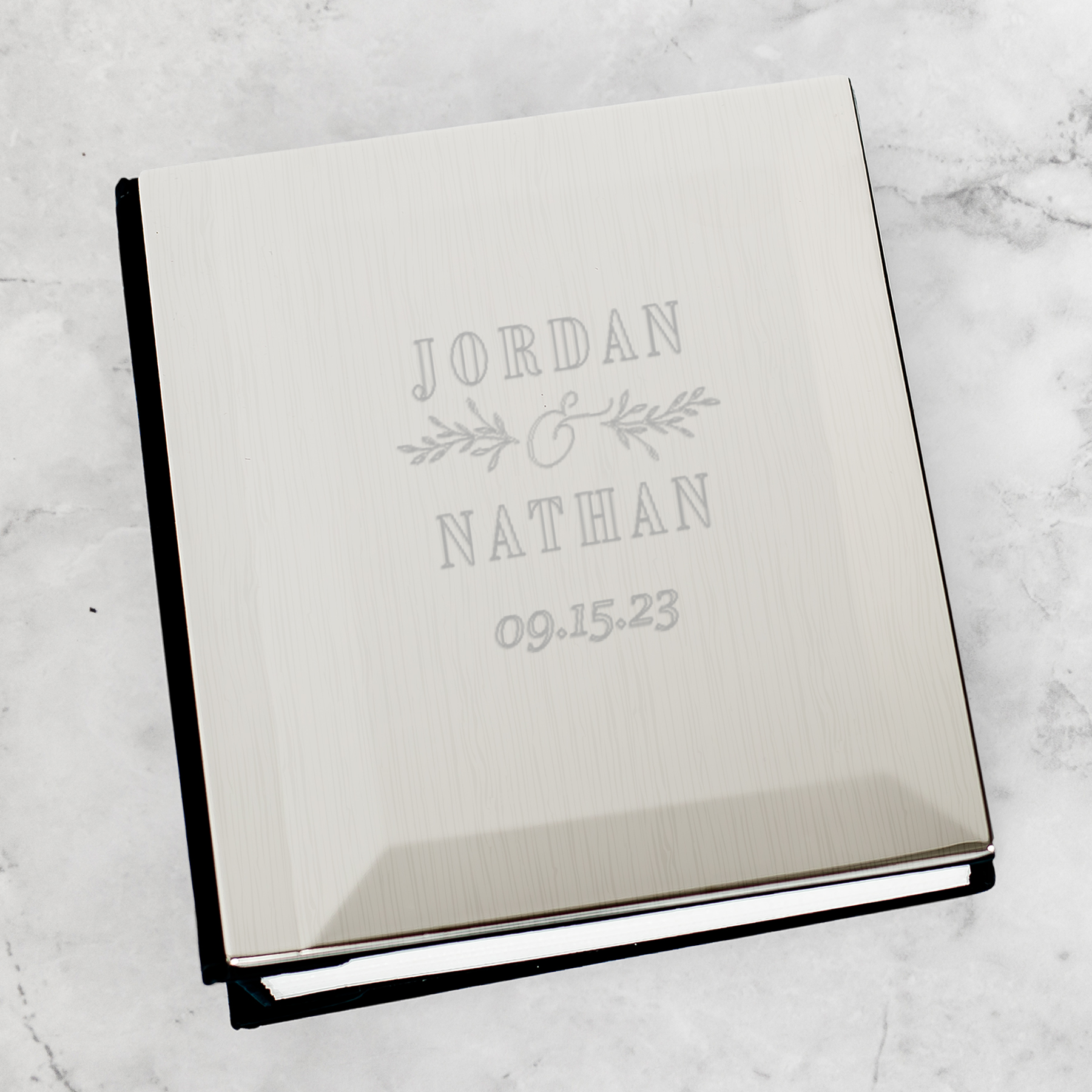 Engraved Silver Wedding Photo Album ME0002